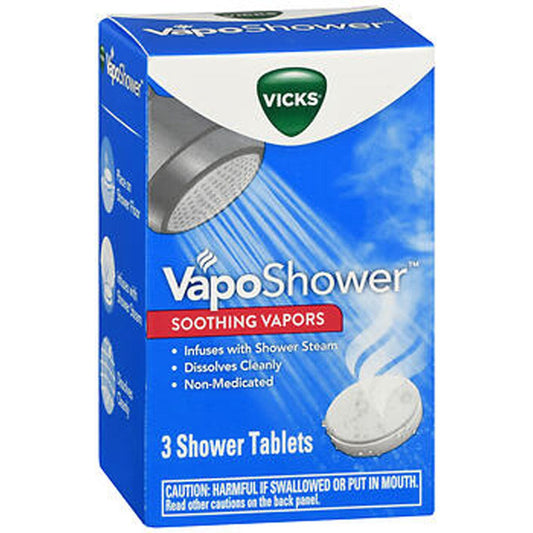 Vicks Vapo Shower, Dissolvable Shower Tablets, Soothing Non Medicated Vapors, 3 Ct