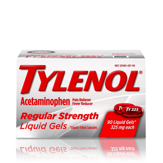 Tylenol 325 Mg Regular Strength Pain Relief Liquid Gels