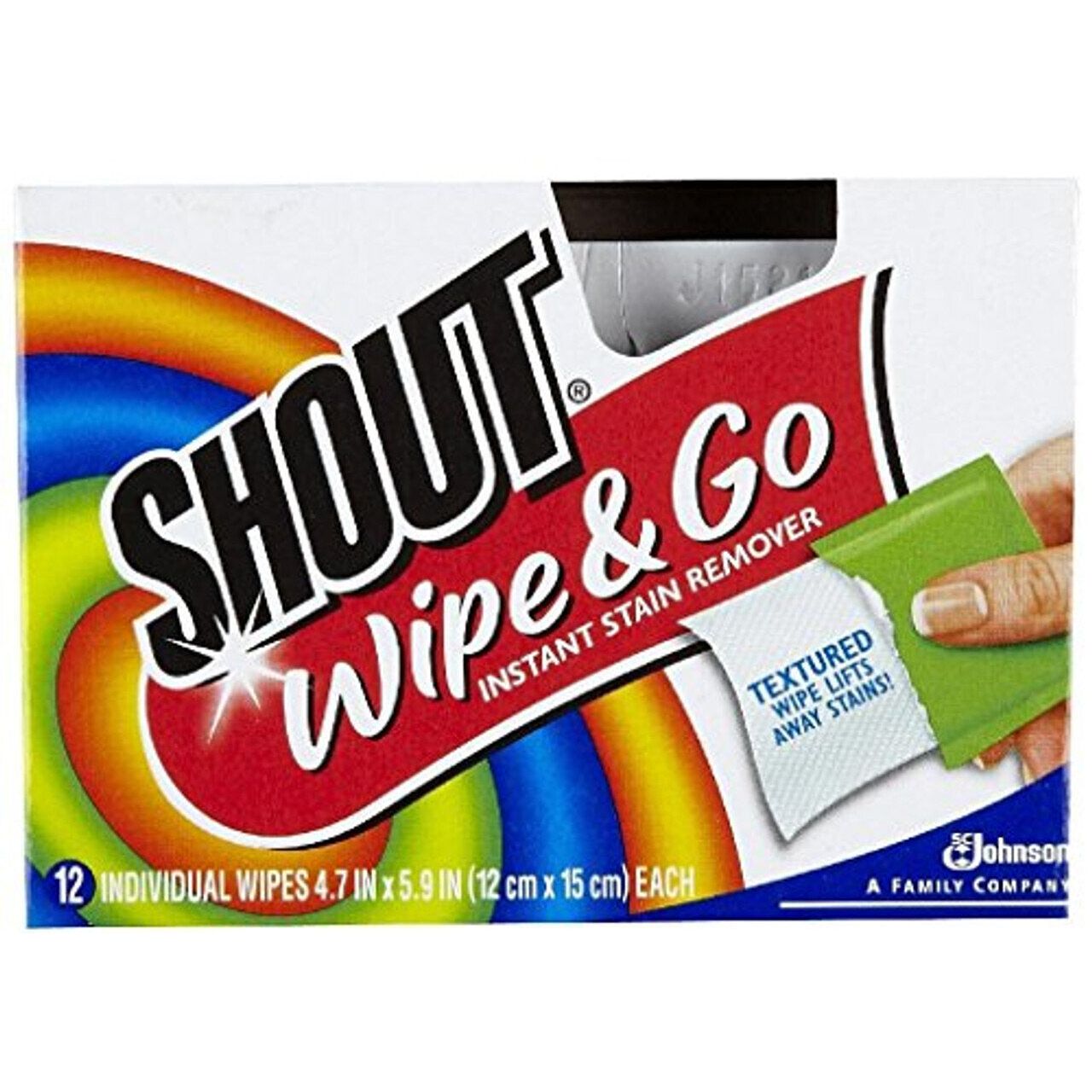 Shout Wipe - Go Instant Stain Remover Wipes 24 2x