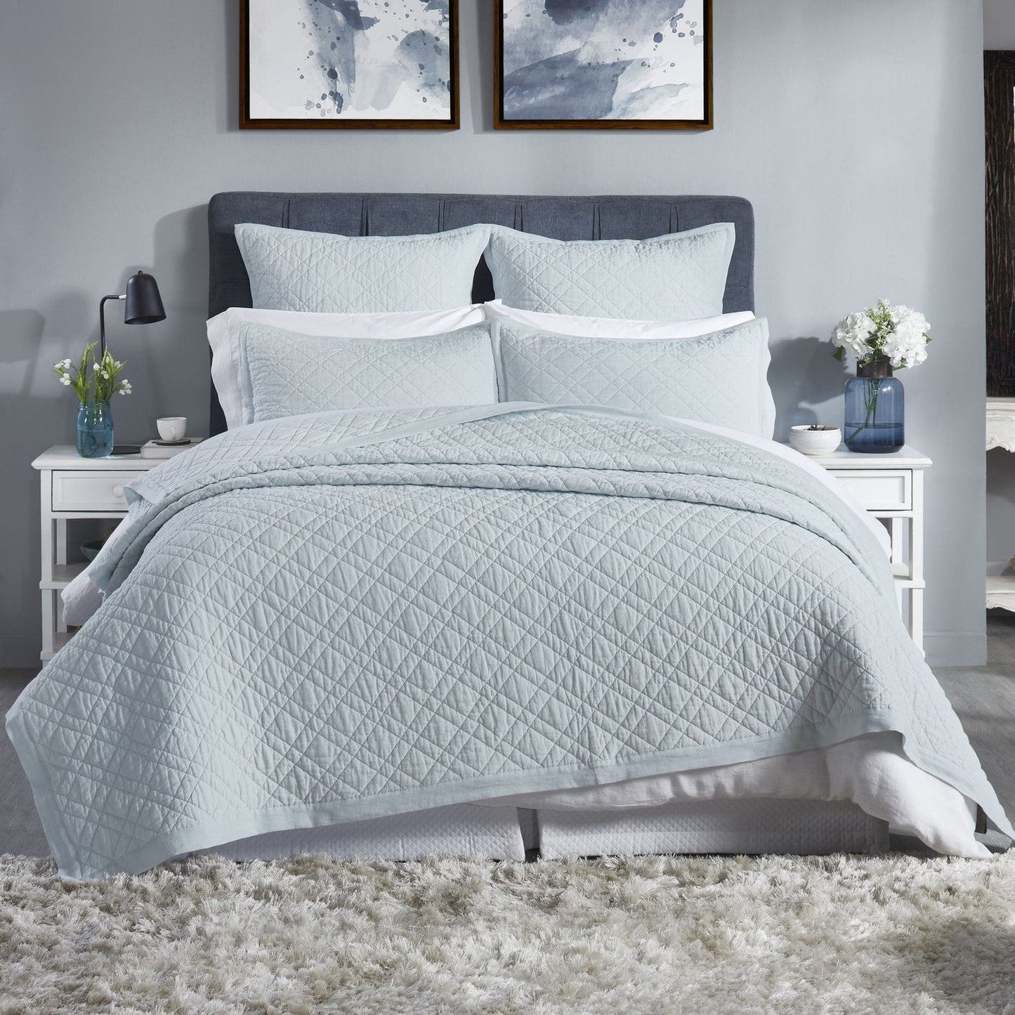 Chloe European Linen Coverlet