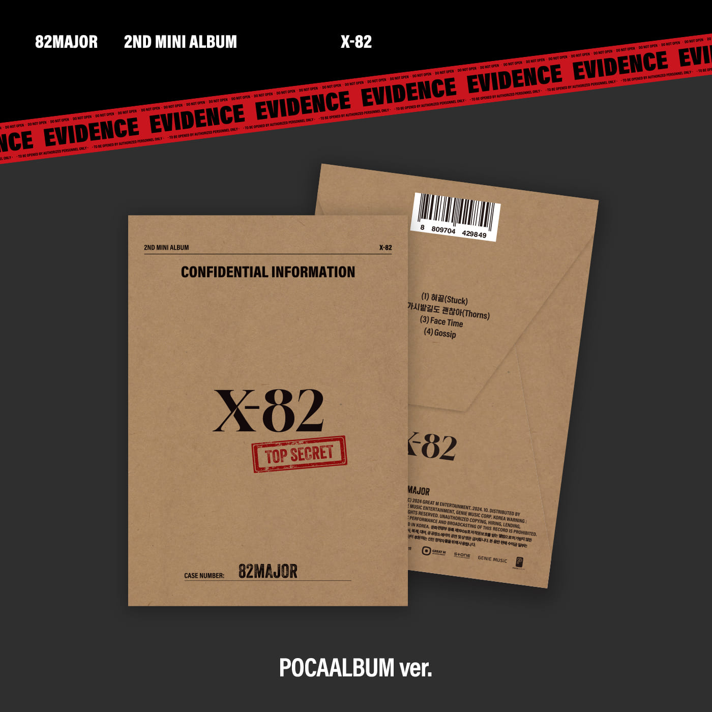 82Major 2nd Mini Album - X-82 Poca Ver