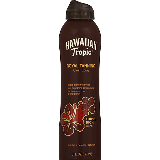 Hawaiian Tropic Royal Tanning, Clear Spray, Triple Rich Blend