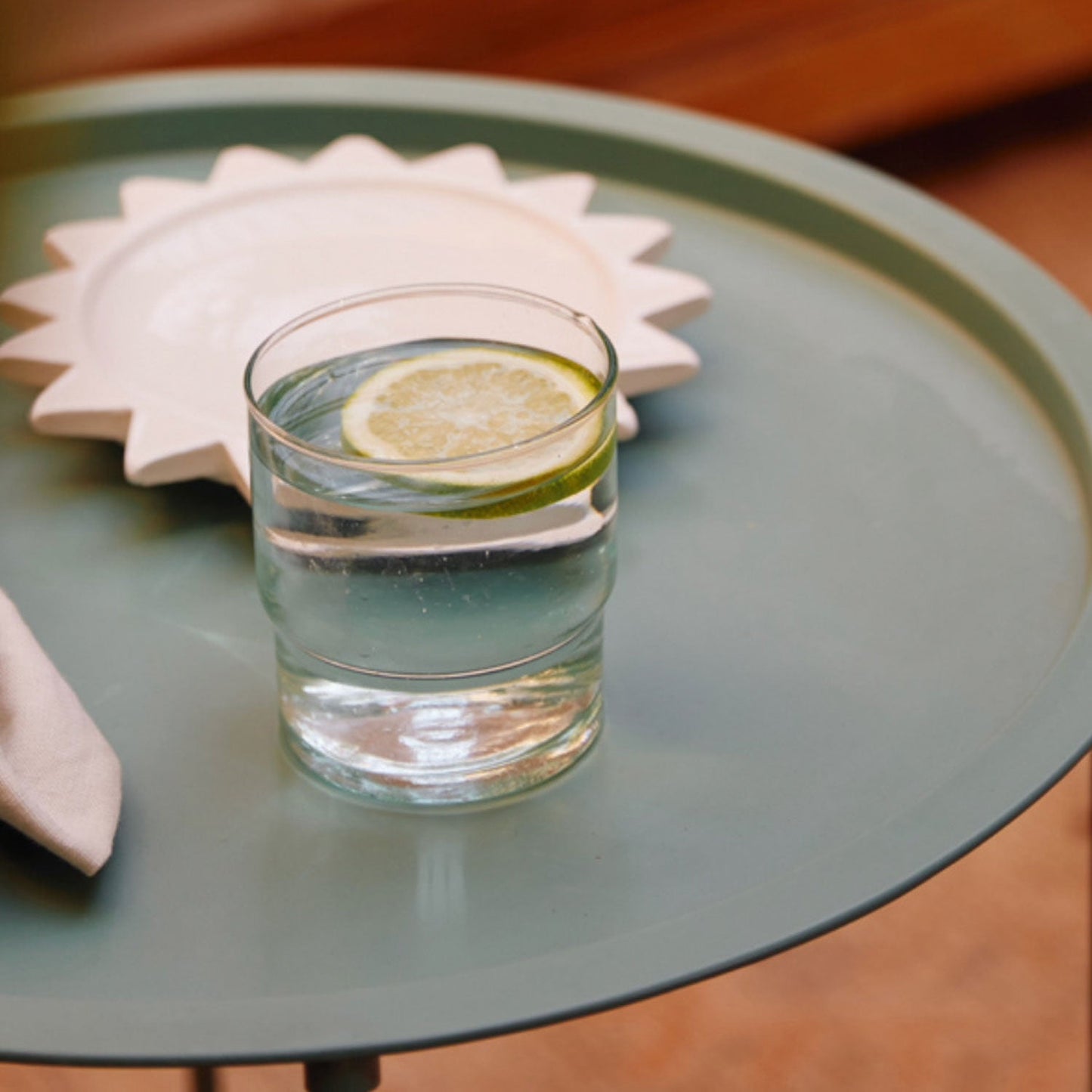 Moroccan Handblown Column Glasses | Set of Two - Osadia Concept Store