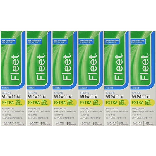 Fleet Laxative Saline Extra Enema For Adult Constipation, 7.8 Fl Oz, 1 Bottle