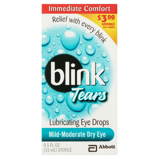 Blink Tears Mild-Moderate Dry Eye Lubricating Drops - 0.5 Fl Oz