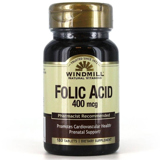 Windmill Folic Acid 400 Mcg - 180 Tablets