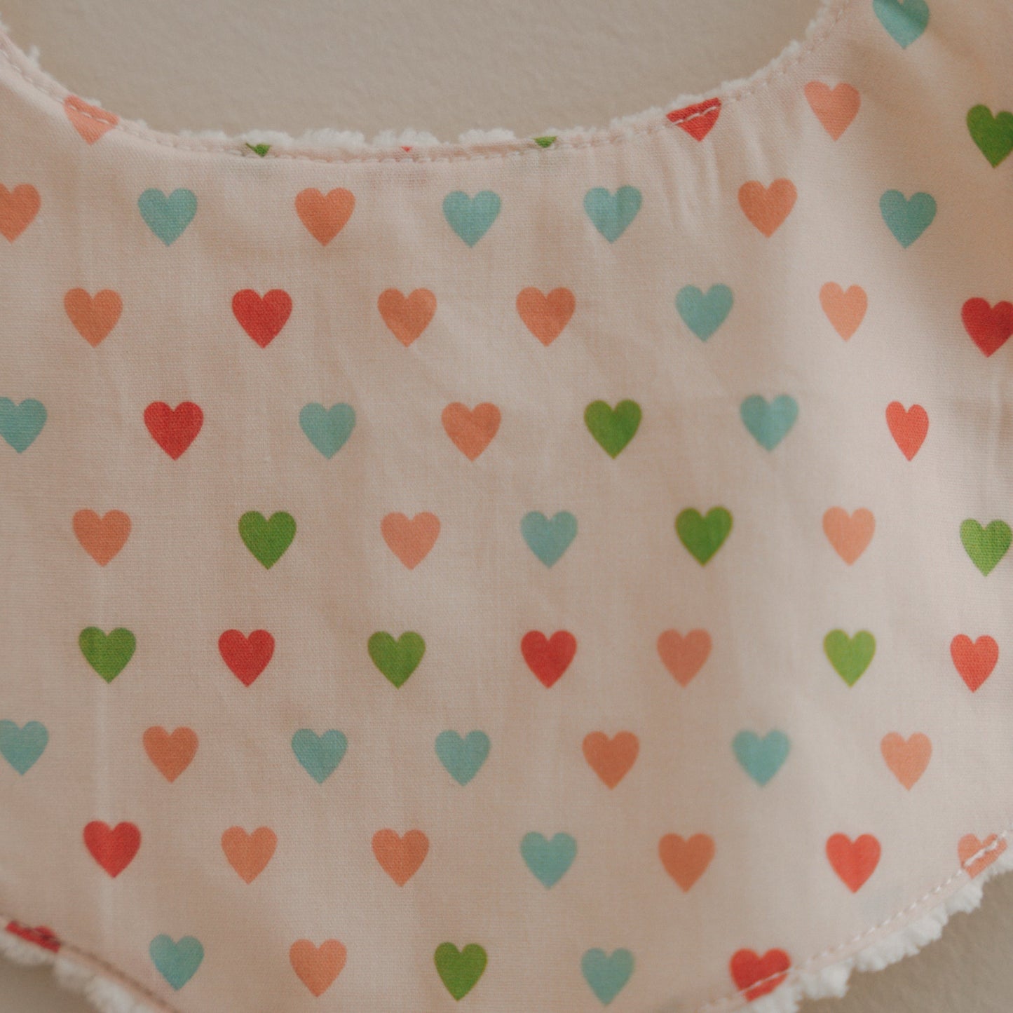 Pacifier Bib- Hearts