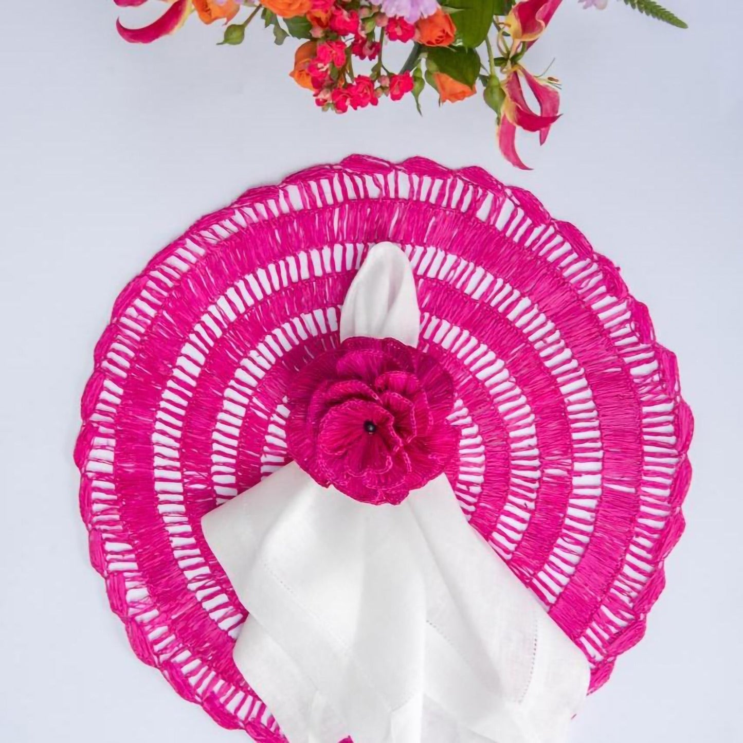 S/4 Buriti Flower Napkin Ring