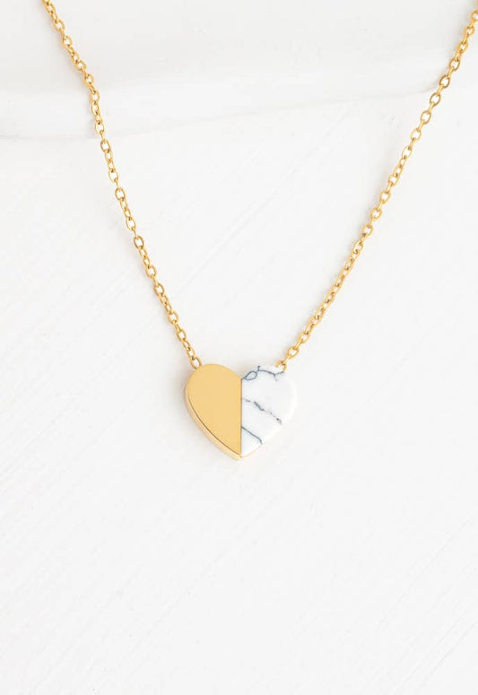 Alexis Gold Heart Necklace