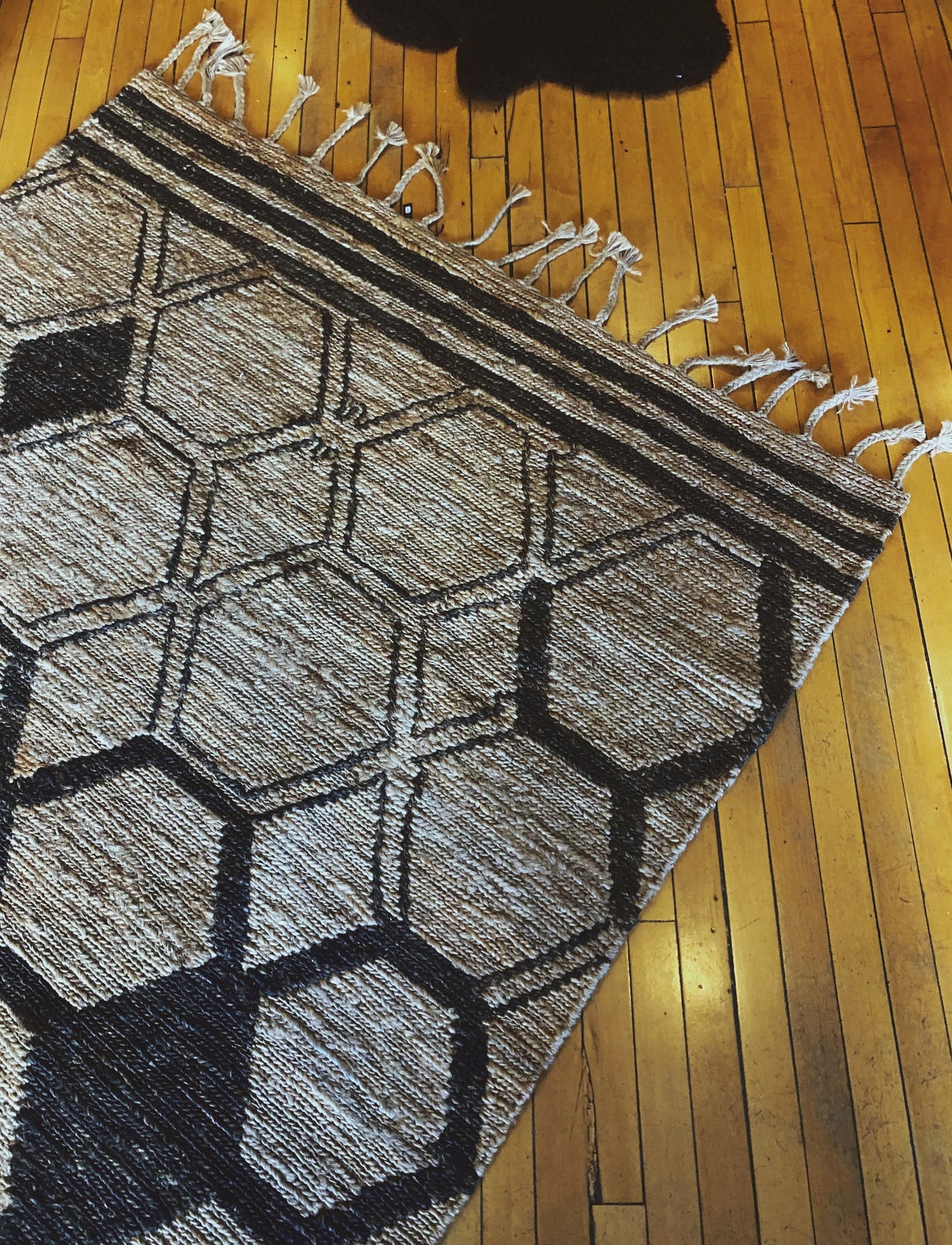 Vintage Boho 5'x8' JUTE Rug