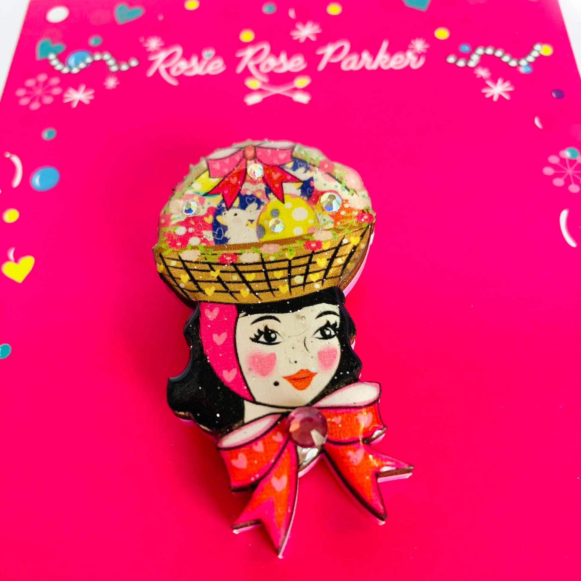 Harriet and her Easter Bonnet Brooch - Osadia Concept Store