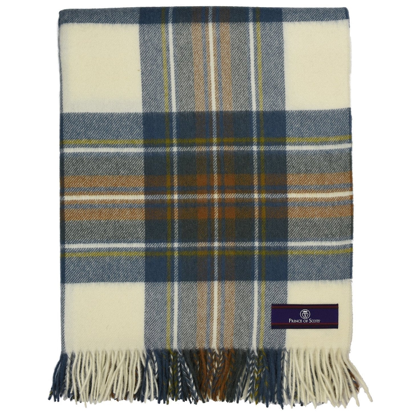 Highland Tartan Tweed Merino Wool Throw ~ Muted Blue Stewart ~ - Osadia Concept Store