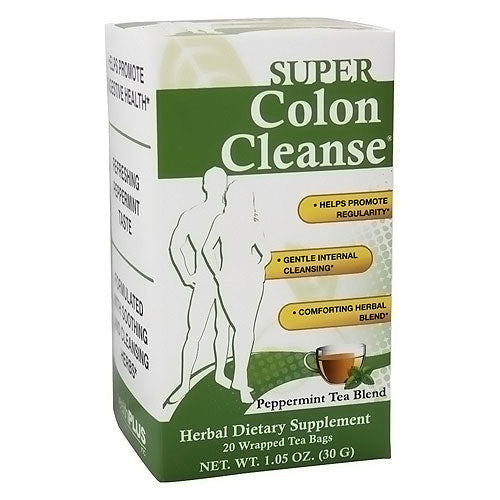 , (Health Plus) Health Tea Super Colon Cleanse Peppermint 20 Bags