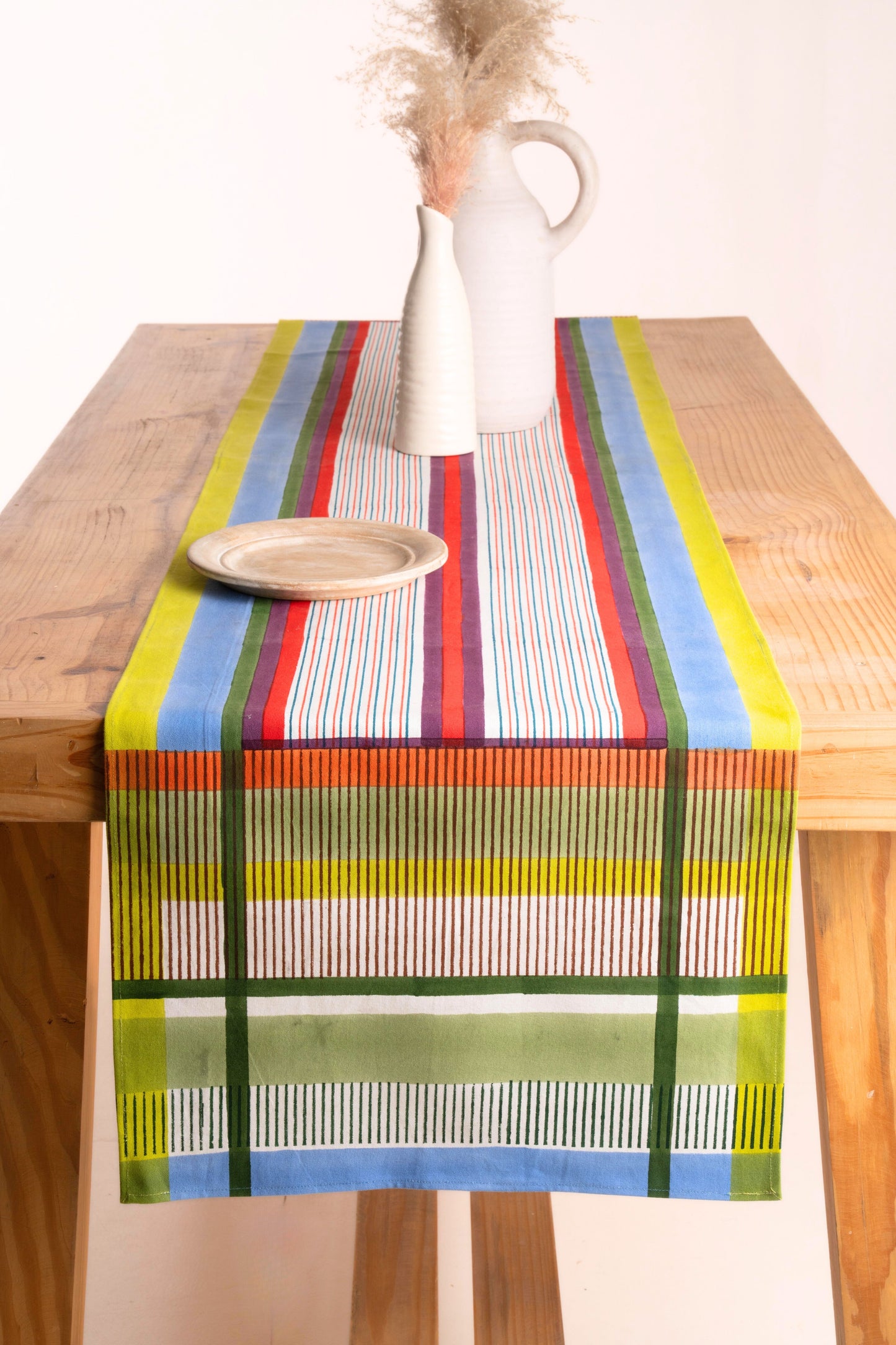 Modernist Striped Tablerunner