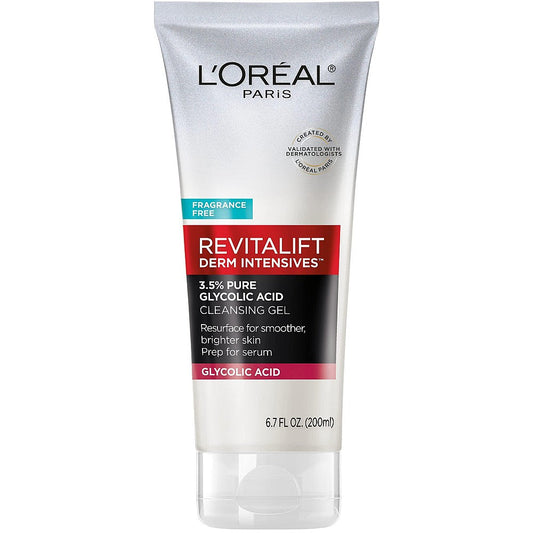 L'Oreal Paris Revitalift Derm Intensives With 3.5% Glycolic Acid Cleanser - 6.7 Fl Oz