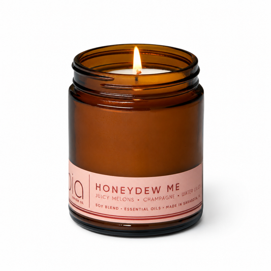 Honeydew Me Soy Blend Candle — Honeydew, Watermelon & Champagne
