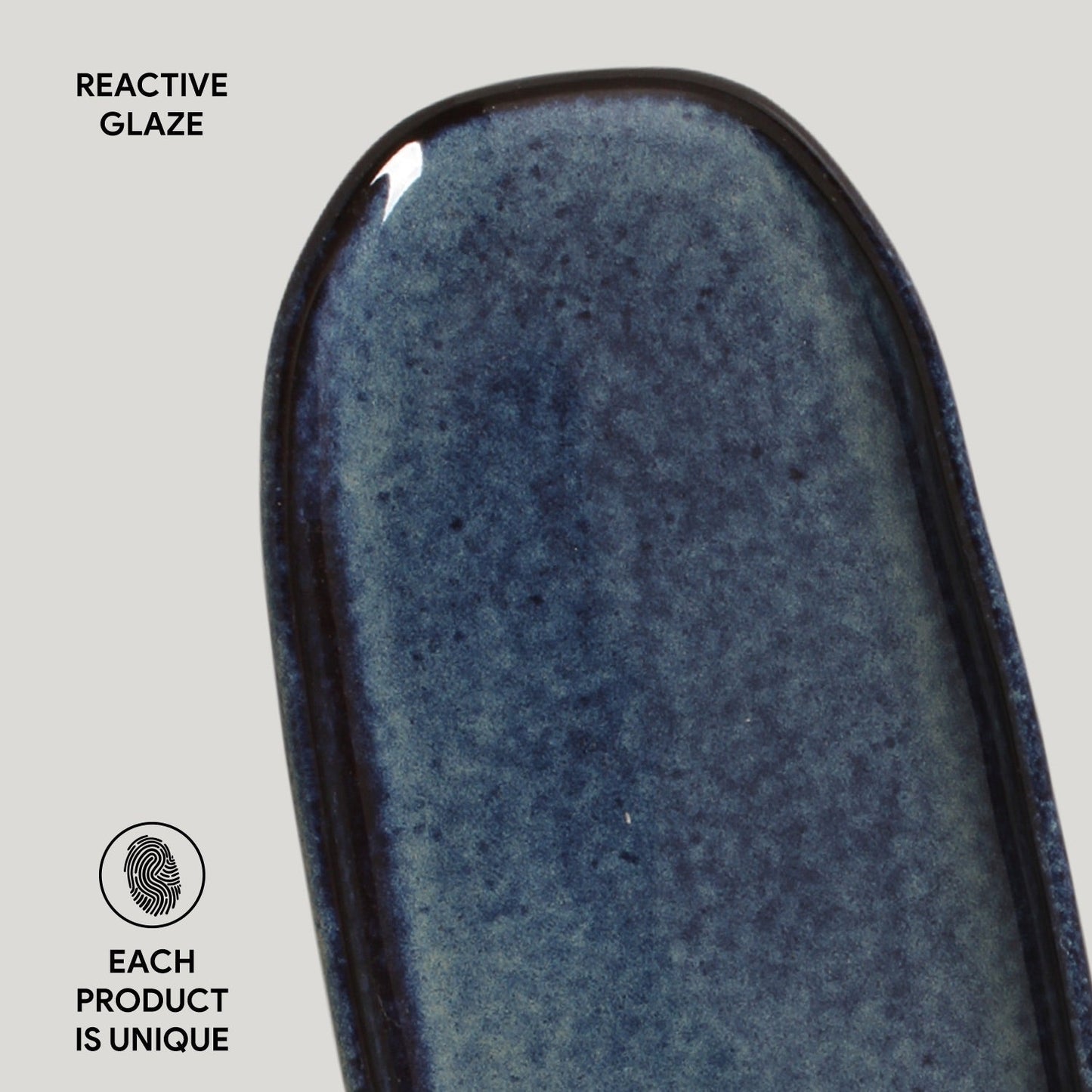 Shallow Organic Oval Platter Small Set of 4