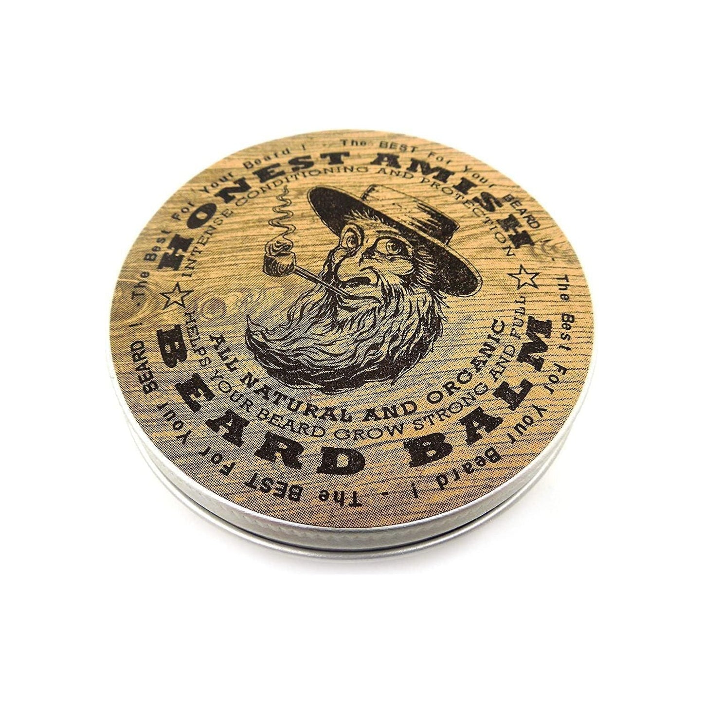 Honest Amish Beard Balm Twist Tin Large 4 Oz