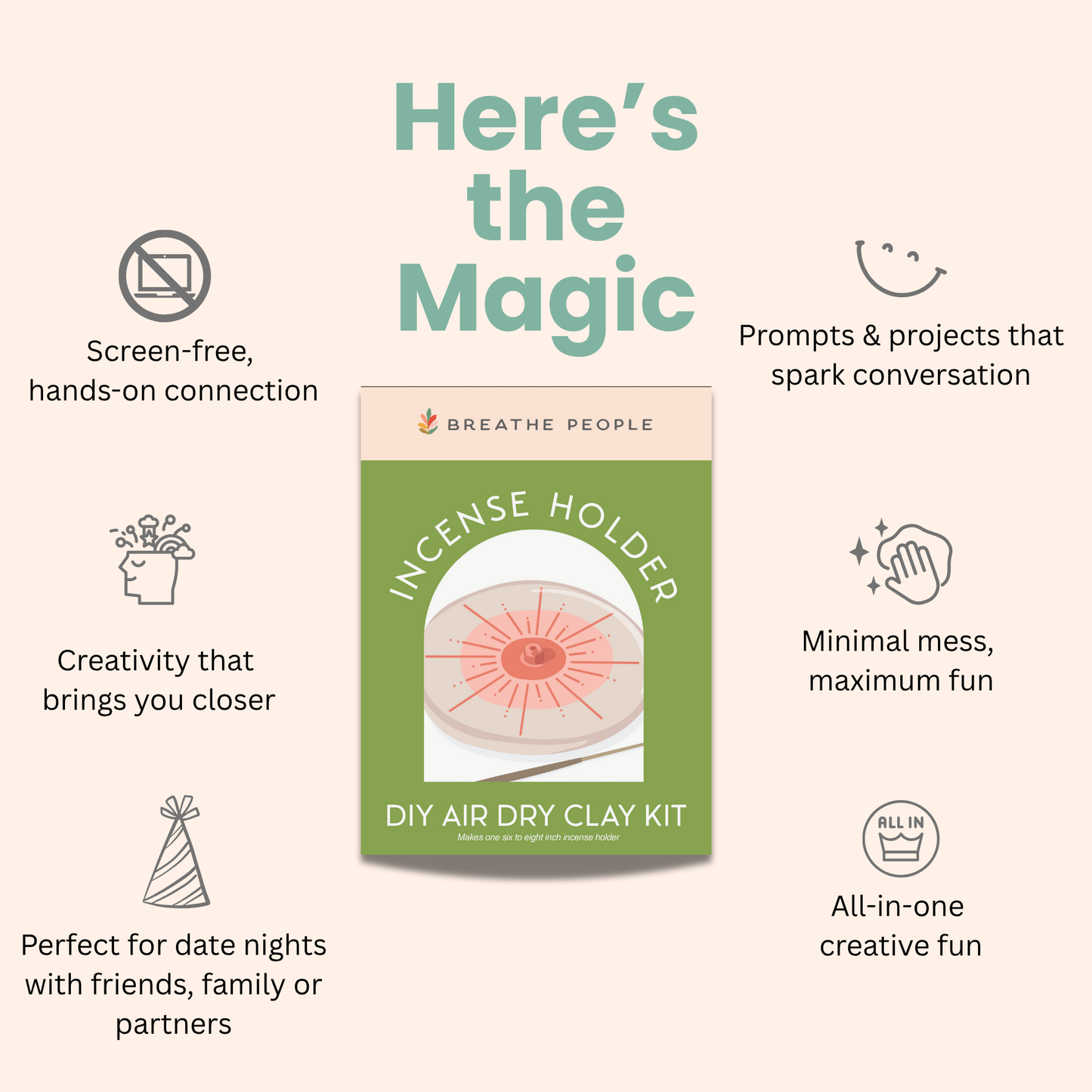Trinket Dish Air Dry Clay Kit