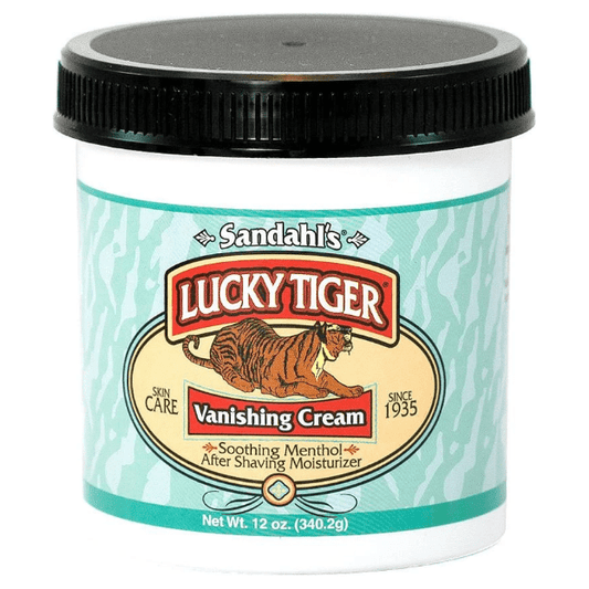 Lucky Tiger Barber Shop Menthol Mint Vanishing Cream 12 oz