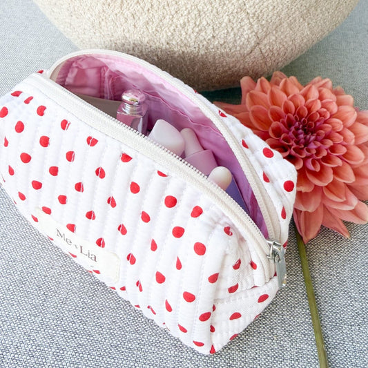 Polkadot Red Make-up Pouch - Small