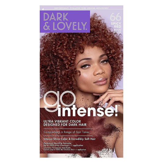 Dark and Lovely Go Intense Permanent Hair Color Spicy Red 66