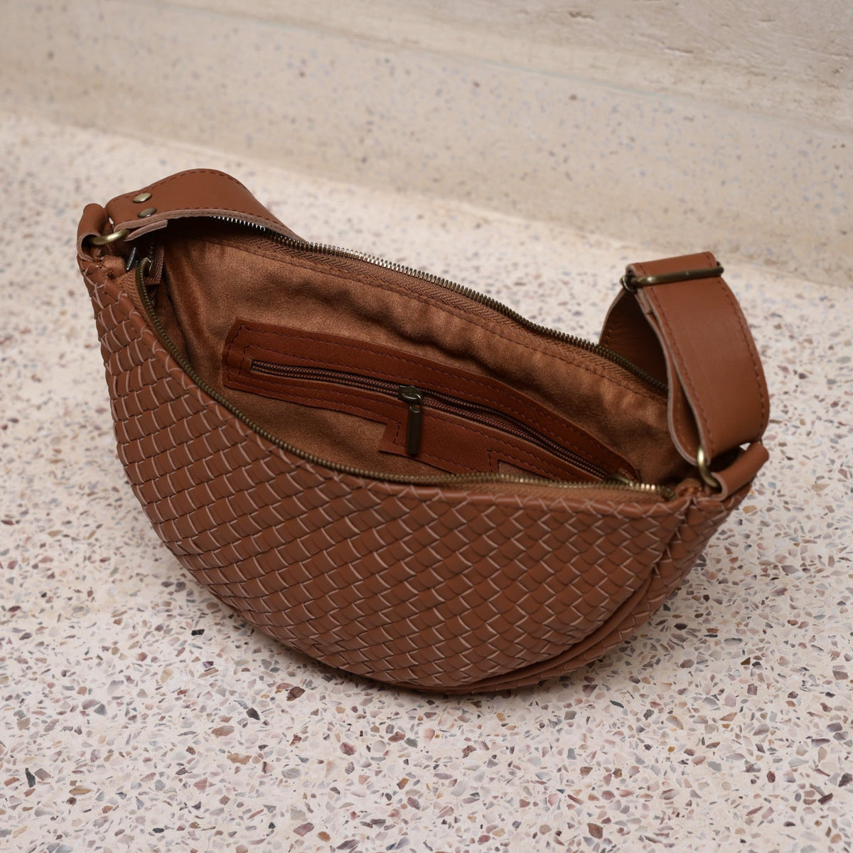 Hilal Woven Leather Sling