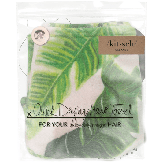 KitSch Quik Drying Hair Towel Palm