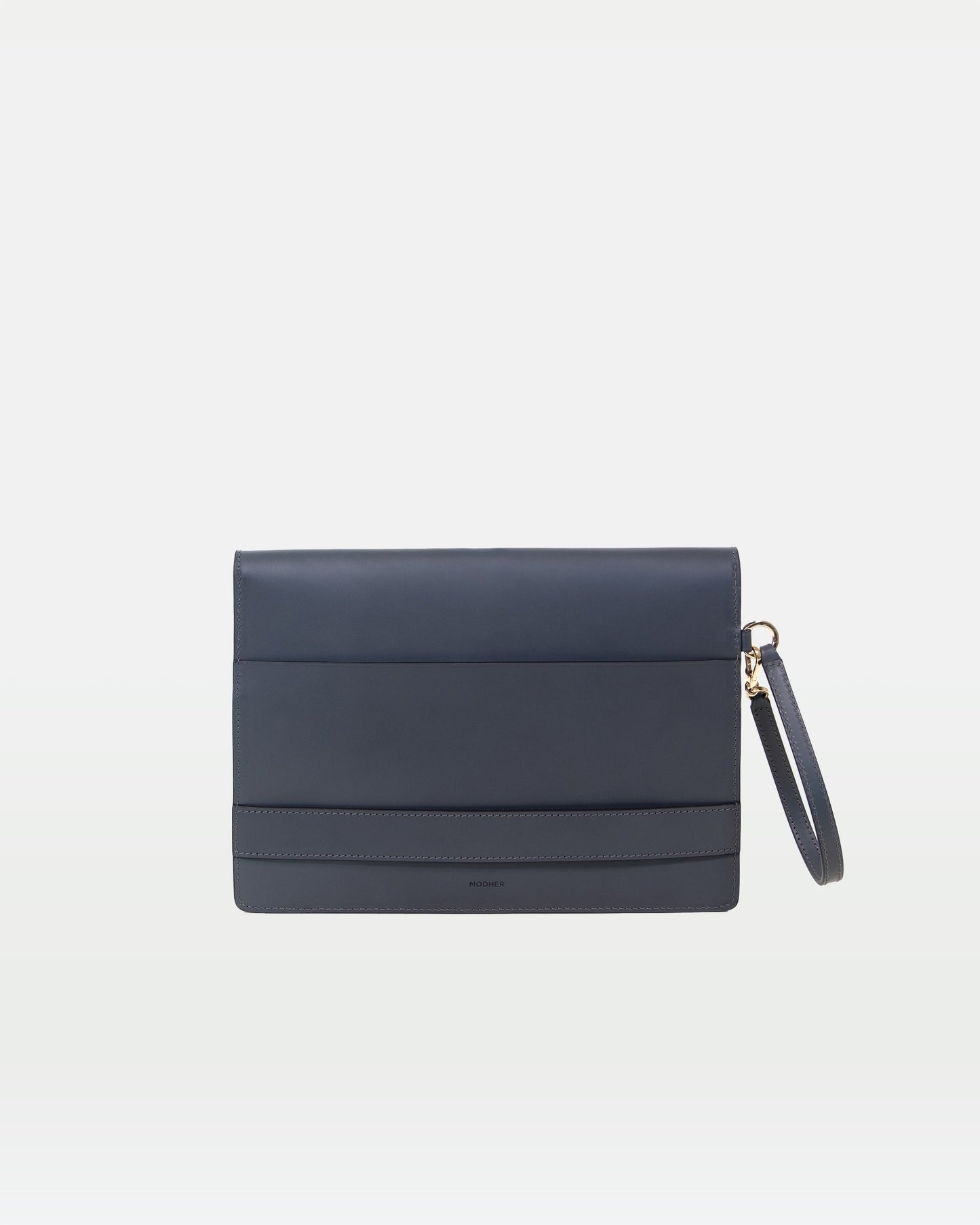Envelope Clutch in Vegetable tanned calfskin and Suede Leather