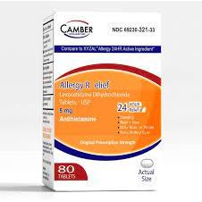 Camber Allergy Relief (Levocetirizine Dihydrochloride) 5mg- 35 Tablets