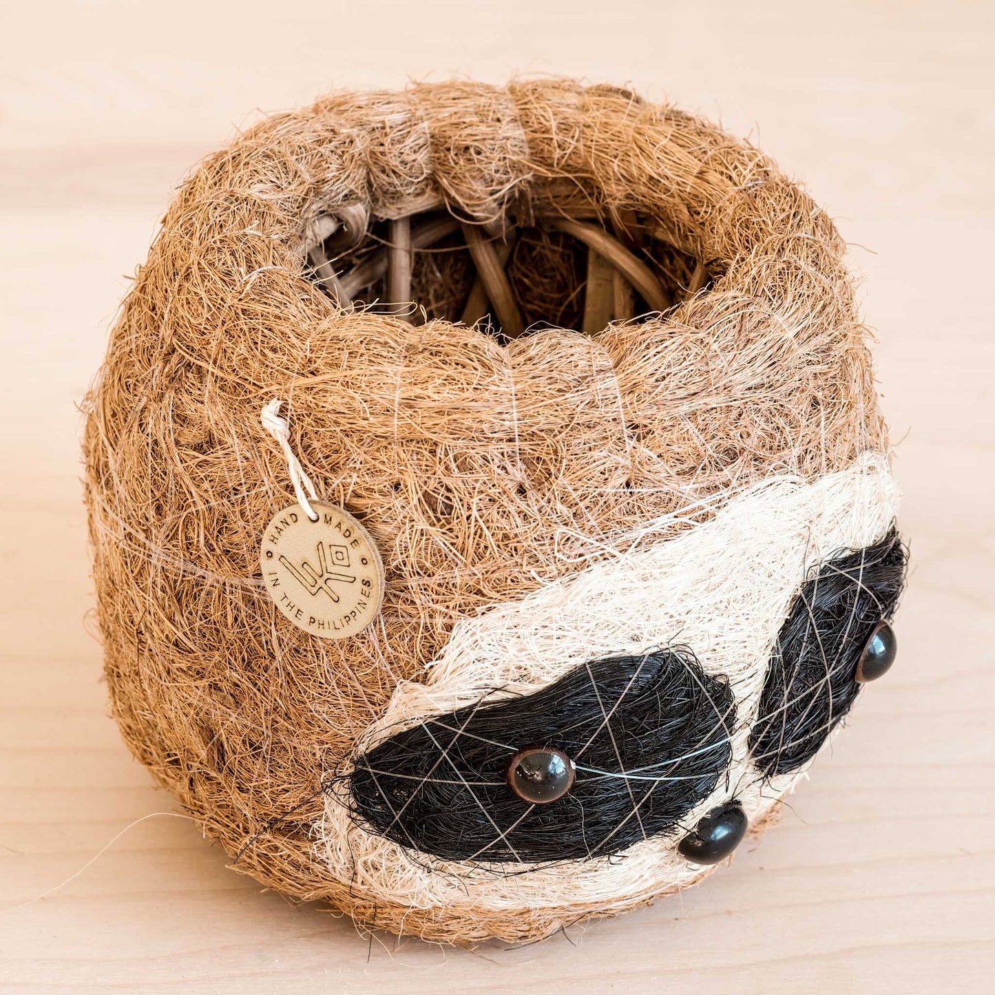 Three-tone Sloth Coco Coir Planter