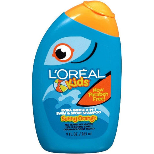 L'Oreal Kids Shampoo, Swim Sport, Extra Gentle 2-In-1, Sunny Orange