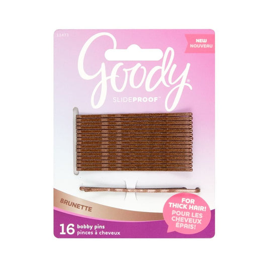 Goody Slide Proof Brunette Bobby Pins