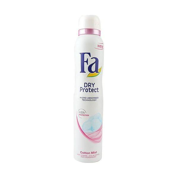 Fa Dry Protect Cotton Mist Anti Perspirant Deodrent Spray 48h 200ml