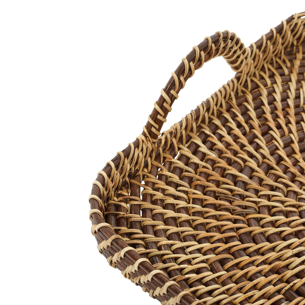 Brown & Natural Rectangle Tray
