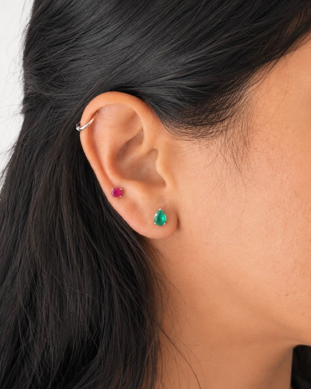 Teardrop Stud Earrings