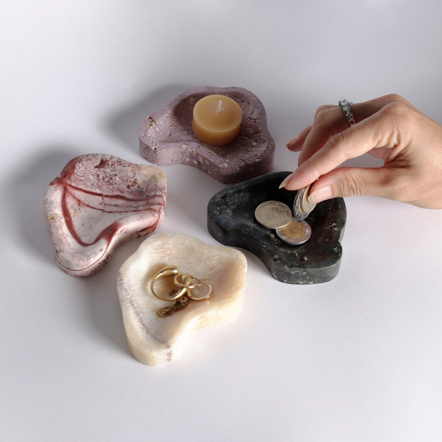 4" Gemstone dish