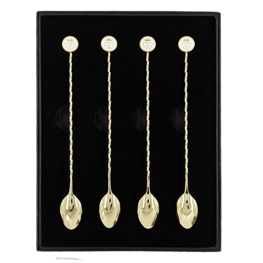 French Cocktail Spoons Gift Set ~ Gold ~
