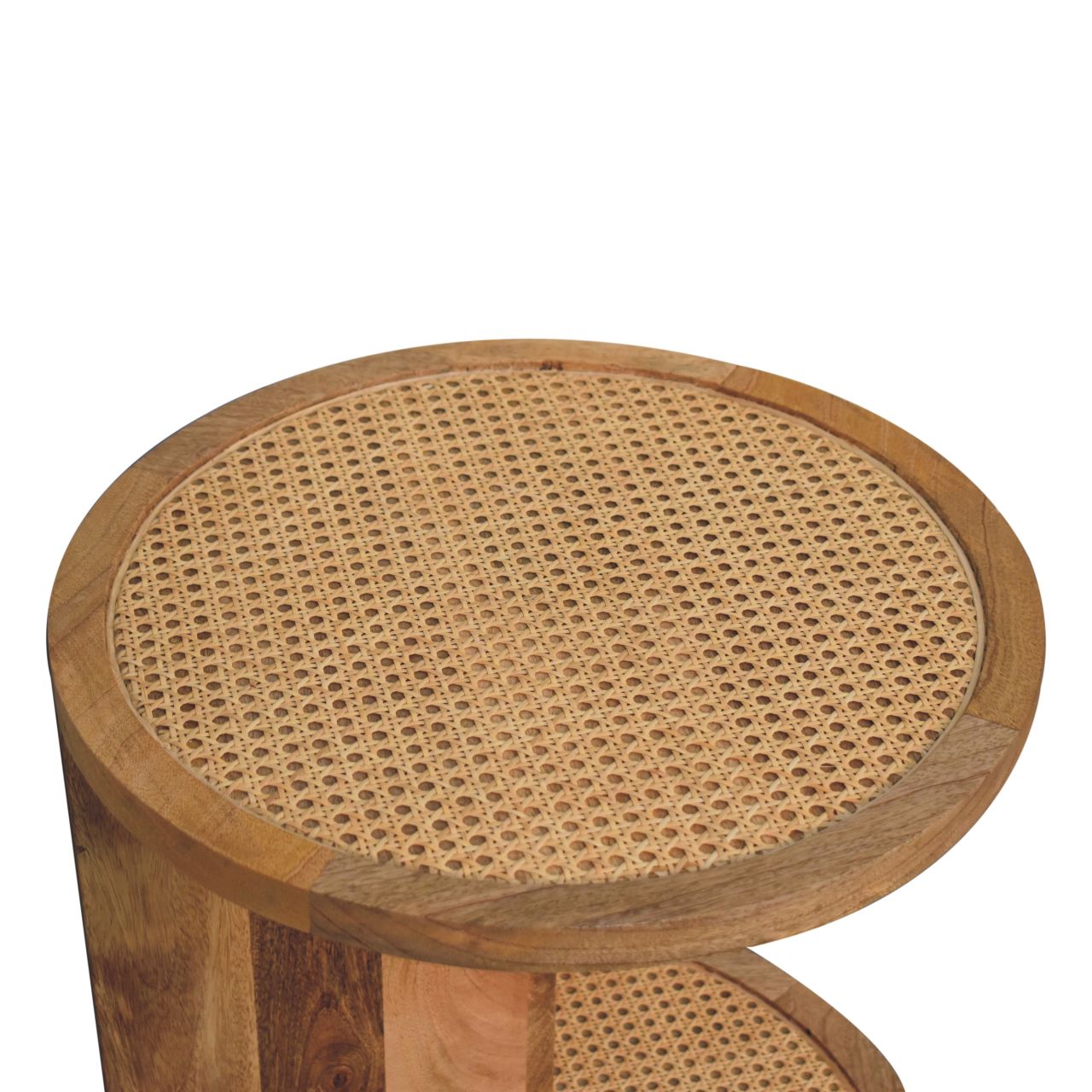 Solid Wood Close-knit Corner End Table