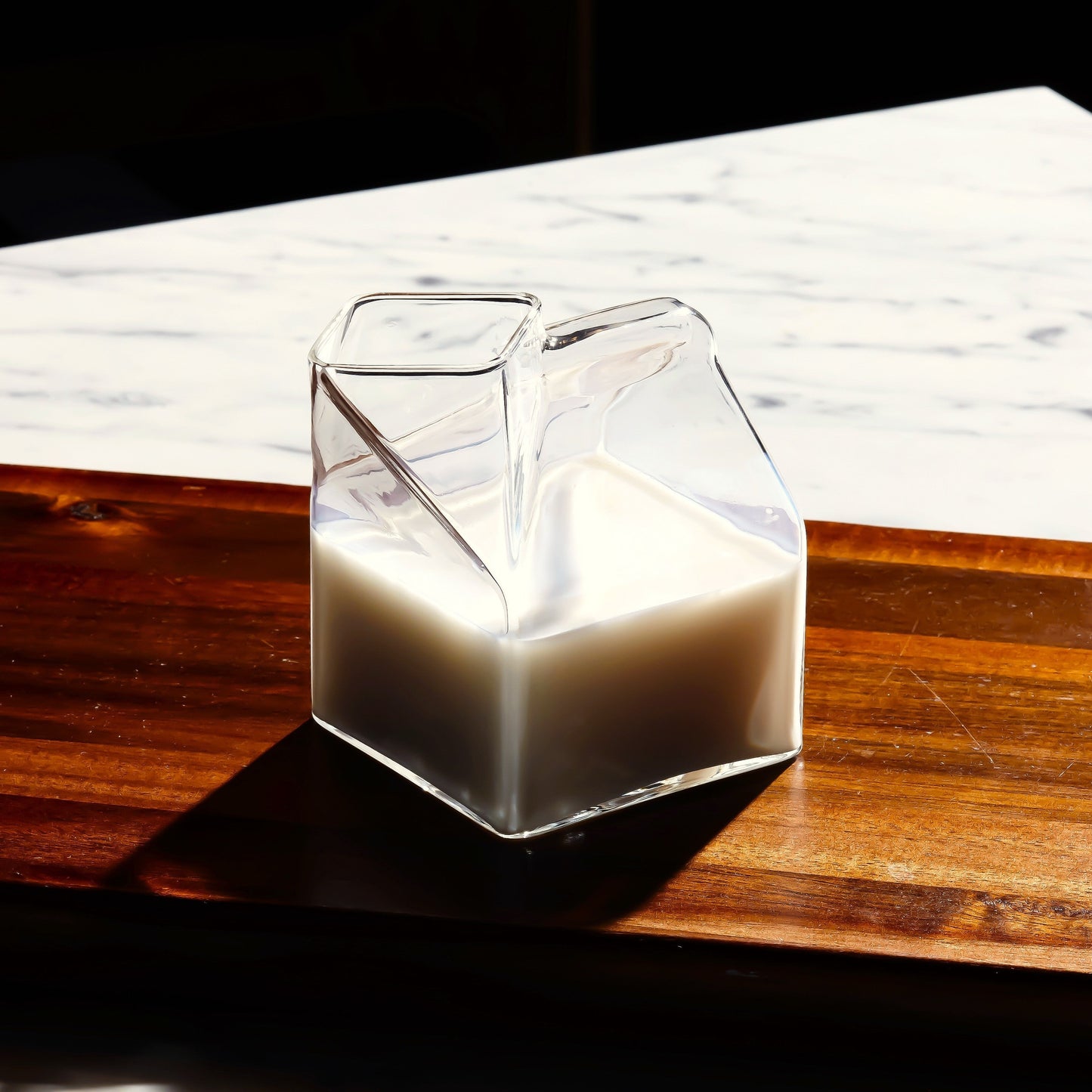 Glass Milk Carton Container - 10oz (300ml)