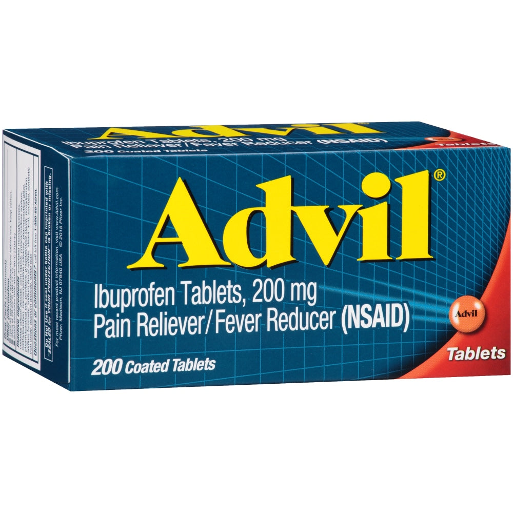 Advil Pain Reliever & Fever Reducer, Relief Medicine With Ibuprofen 200 Mg For Headache, Backache, Menstrual Or Joint Pain, Coated Tablets, Other