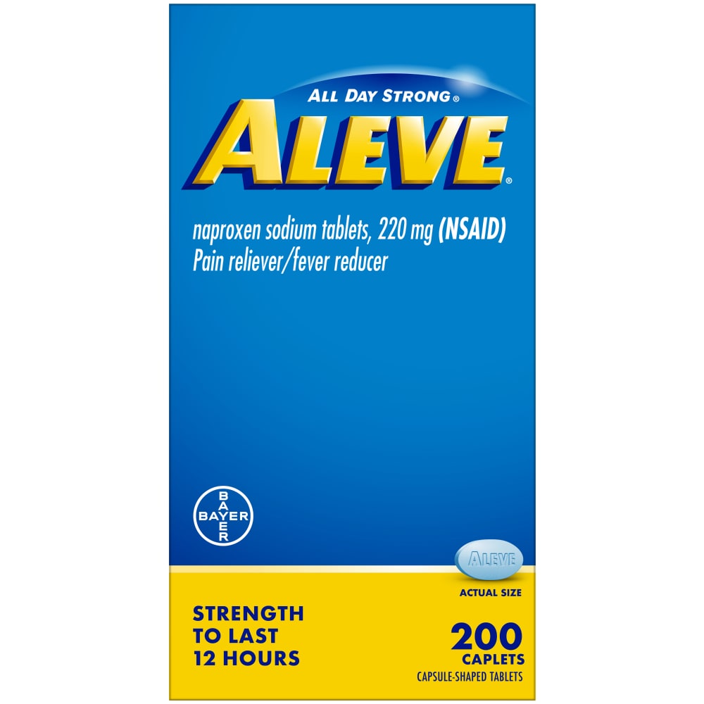 Aleve Naproxen Sodium Pain Reliever - Fever Reducer -- 220 Mg - 200 Caplets