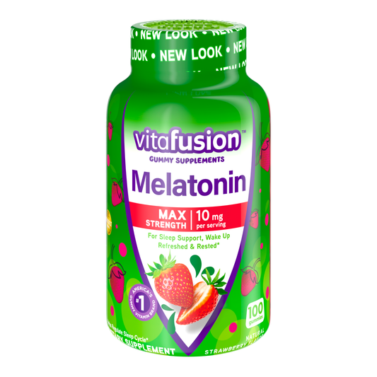 Vitafusion Melatonin Max Strength 10 Mg Natural Strawberry Flavor