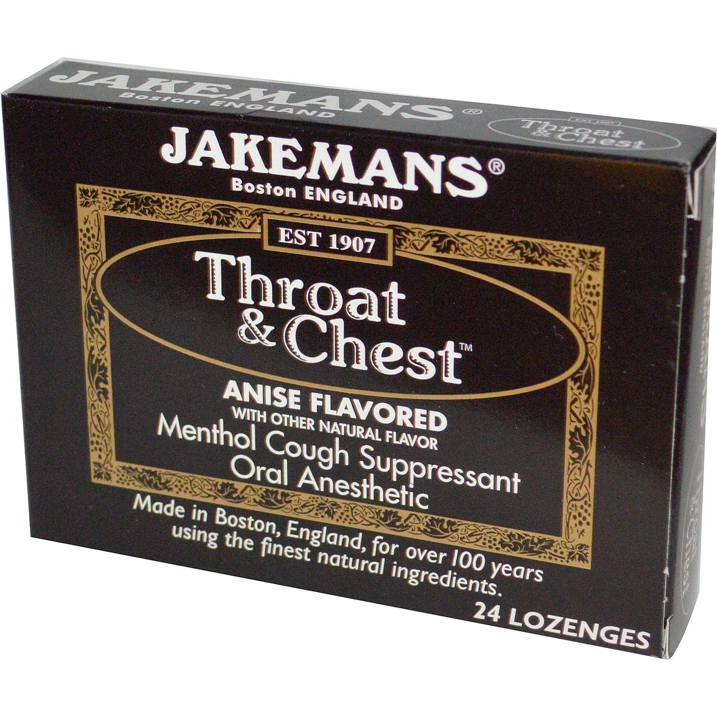 Jakemans Lozenge Throat And Chest Anise Menthol, 24 Pc