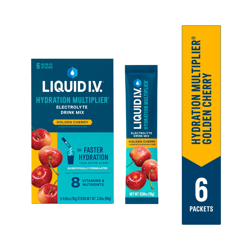 Liquid I.V. Hydration Multiplier Electrolyte Drink Mix Golden Cherry