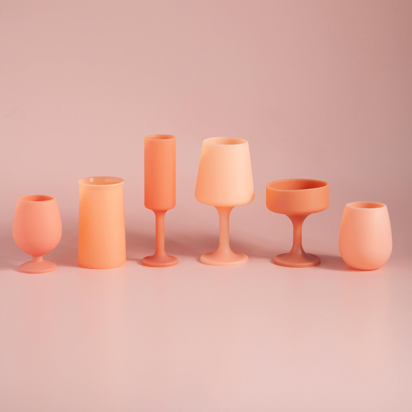 terra + peach | swepp | silicone unbreakable wine glasses