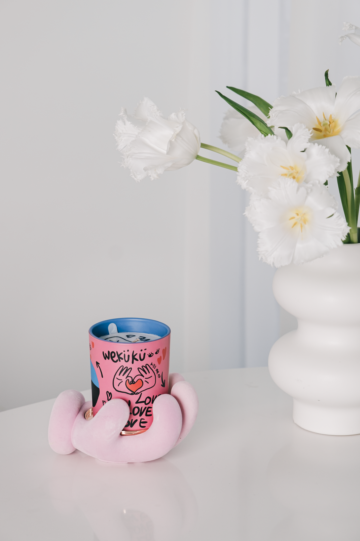 "Hold on Tight" - Raspberry Scented Candle (Limited Edition, 200g Candle + Palm)