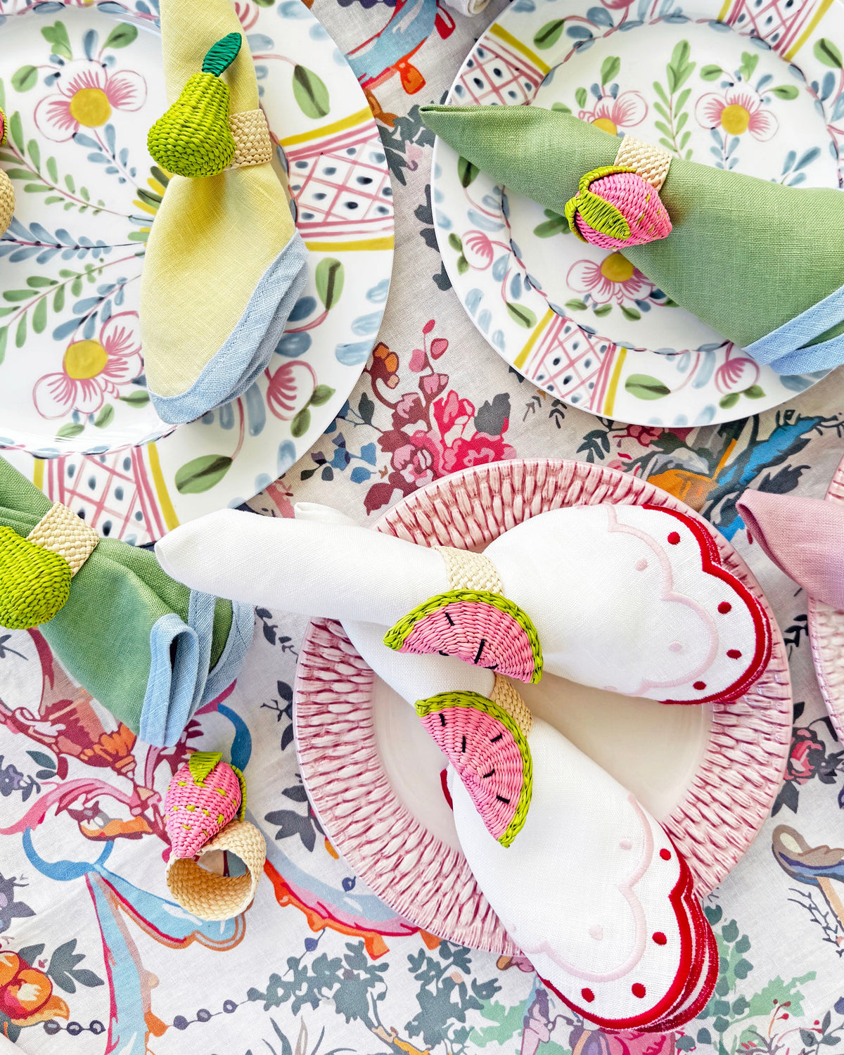 Watermelon napkin ring (set of 4)