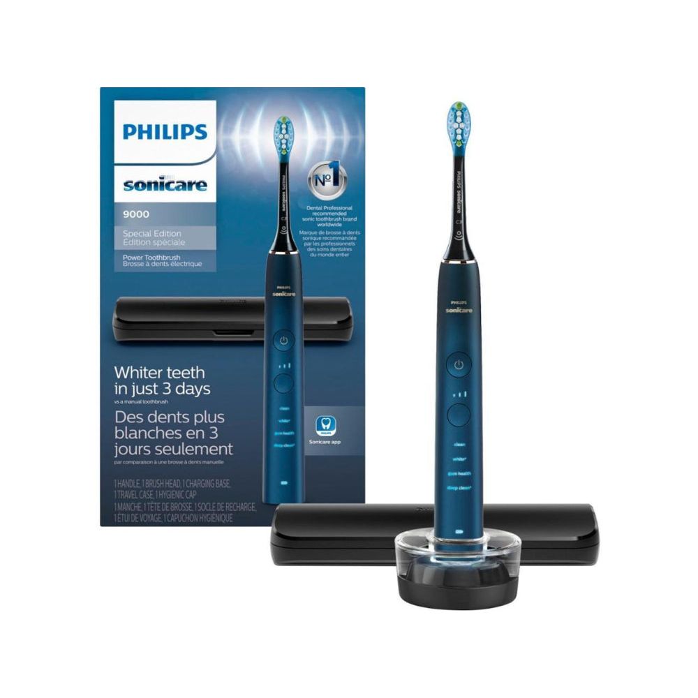 Philips Sonicare 9000 Special Edition Rechargeable Toothbrush, Blue/Black, HX9911/92