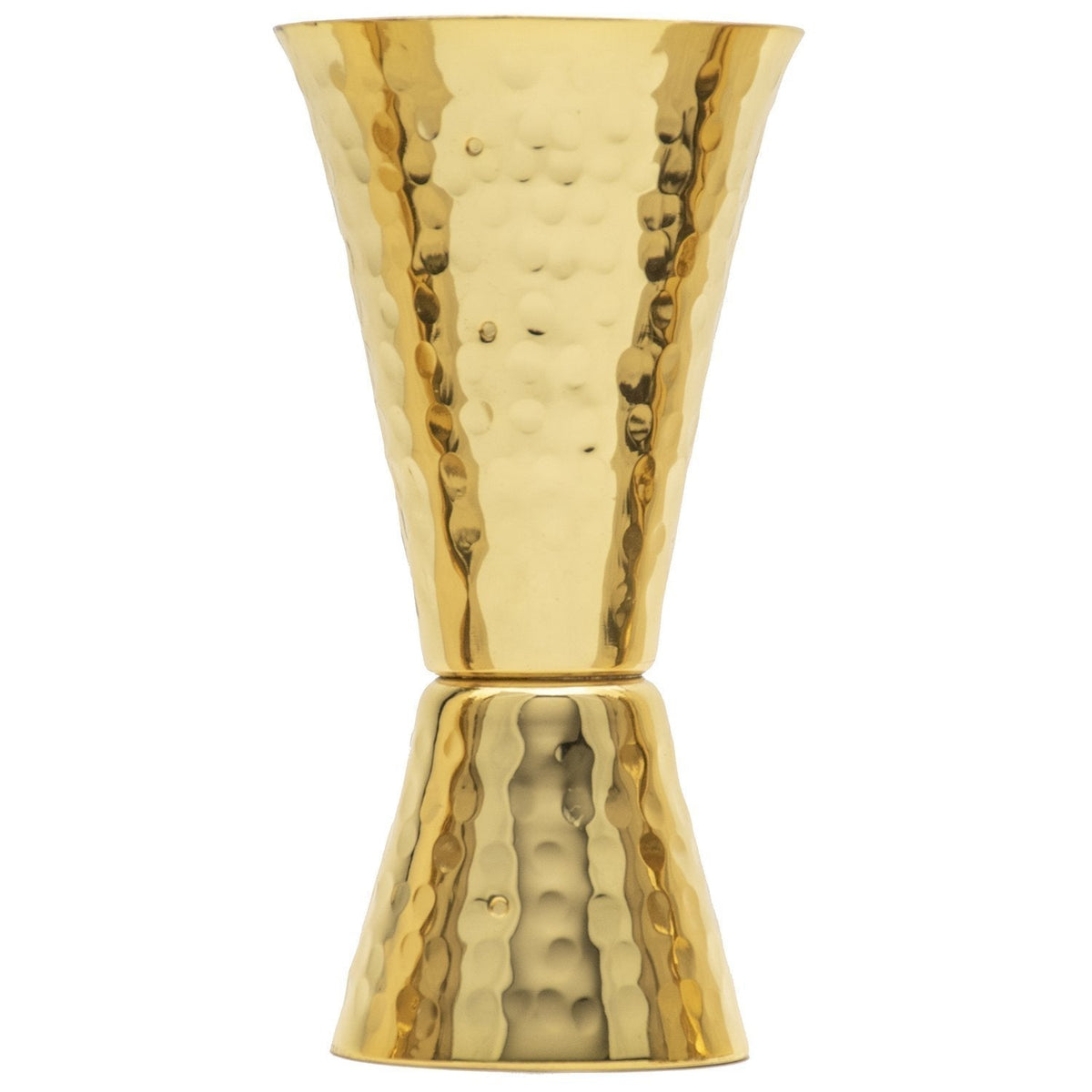 24K Gold Plate Hammered Solid Copper Jigger